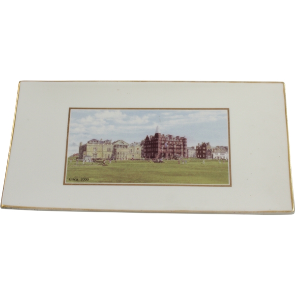 Circa 2000 St Andrews Millennium Edition The Royal & Ancient Golf Clubhouse Porcelain Sweet Tray