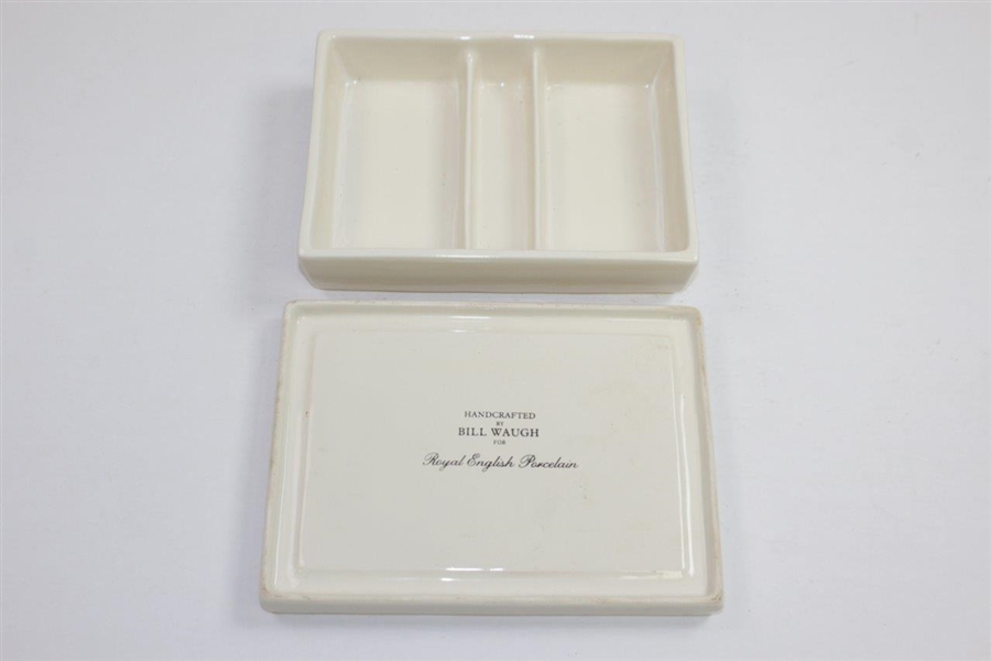 Augusta National Golf Club Clubhouse Porcelain Handcrafted Cardholder by Artist Bill Waugh
