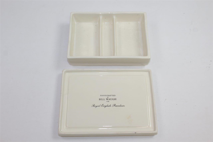 Augusta National Golf Club Clubhouse Porcelain Resin Bronze Cardholder by Artist Bill Waugh