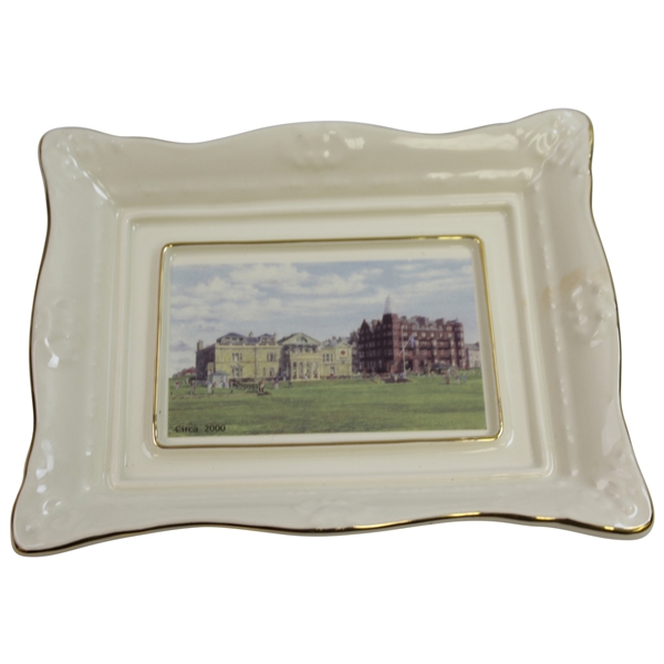 The Old Course St Andrews Millennium Collection Royal English Porcelain Dish Handcrafted by Artist Bill Waugh