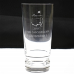 2007 Masters Eagle Hole #2 Crystal Highball Glass Awarded to Mark Calcavecchia