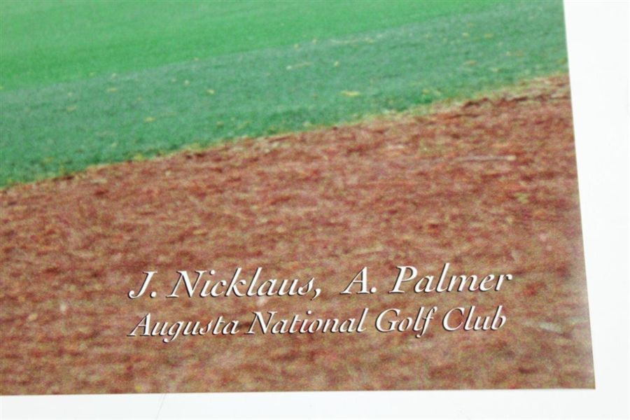 Jack Nicklaus & Arnold Palmer at Augusta National GC Hole #13 Hole Approach 36x23 Photo