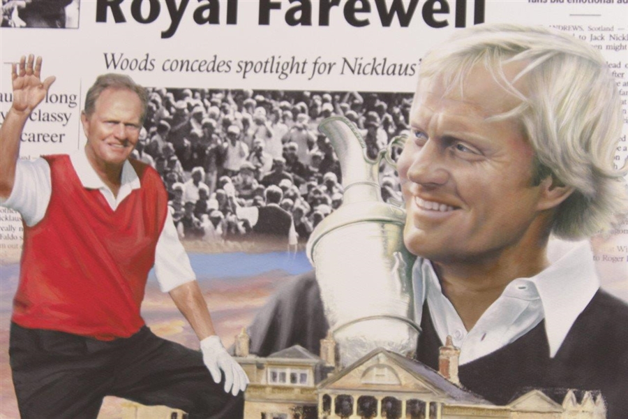 Jack Nicklaus Signed Douglas London Ltd Ed 33/78 'Royal Farewell' Print 