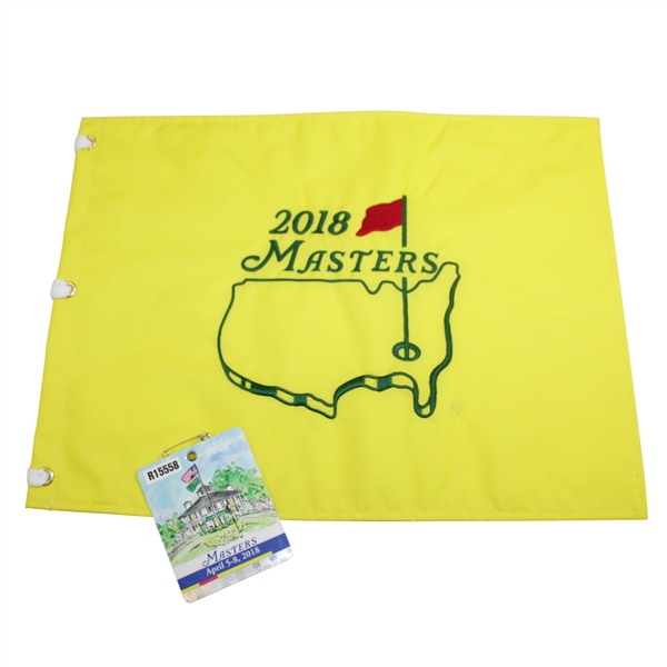 2018 Masters Embroidered Flag with SERIES 2018 Masters Badge #R15558