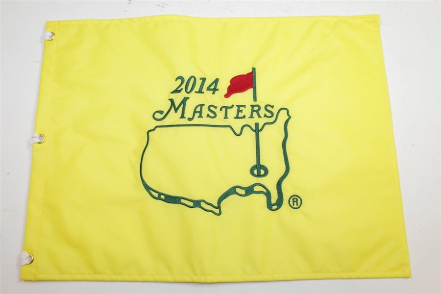 2014 Masters Embroidered Flag with SERIES 2014 Masters Badge #Q03537