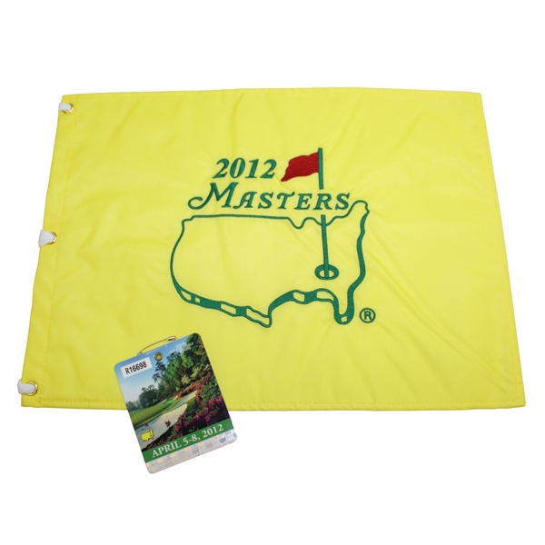 2012 Masters Embroidered Flag with SERIES 2012 Masters Badge #R16698