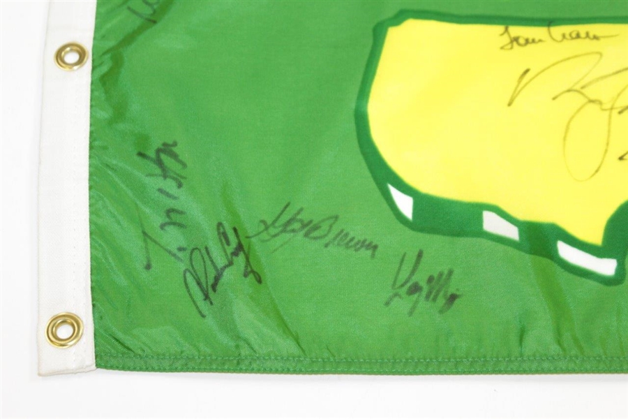 Nicklaus, Watson, & others Masters Champs Signed 1994 Masters Flag JSA ALOA