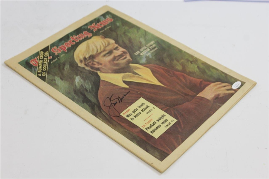 Jack Nicklaus Signed August 5, 1972 The Sporting News Magazine JSA #DD64782