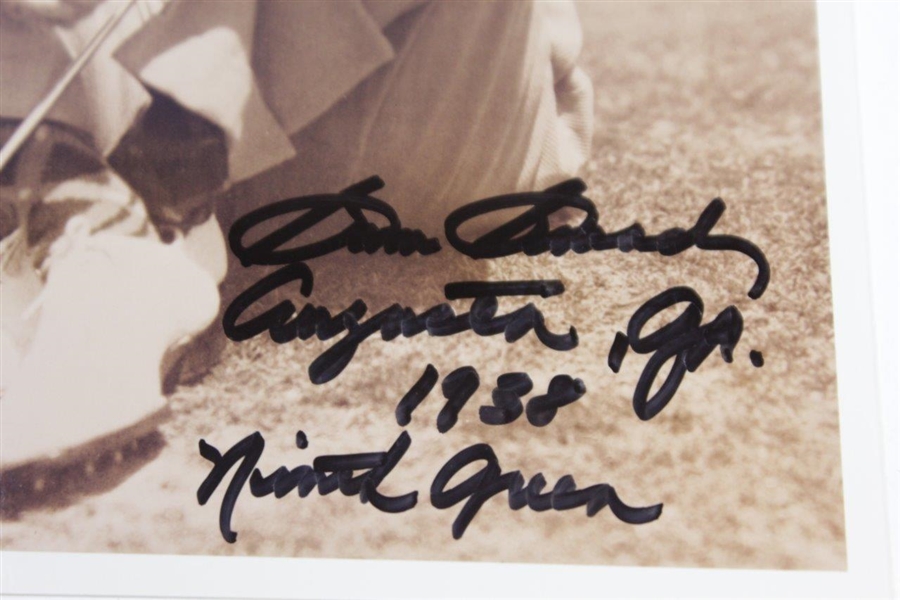 Sam Snead Signed Sepia 8x10 Photo with 'Augusta, Ga. 1938, Ninth Green' Inscr. JSA ALOA