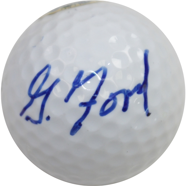 President Gerald Ford Signed Seal of the President Logo Golf Ball JSA ALOA