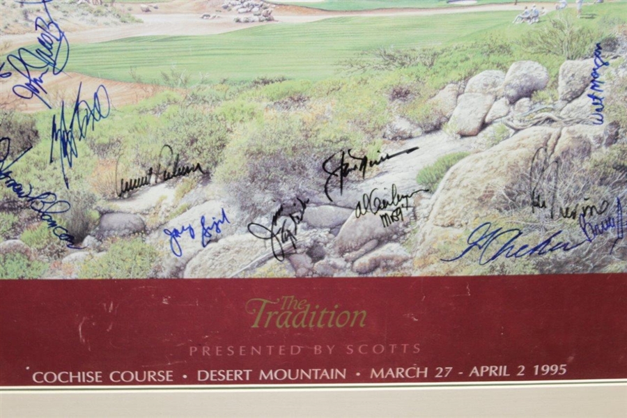 Palmer, Nicklaus, Archer, & others 1995 'The Tradition' Matted Photo JSA ALOA