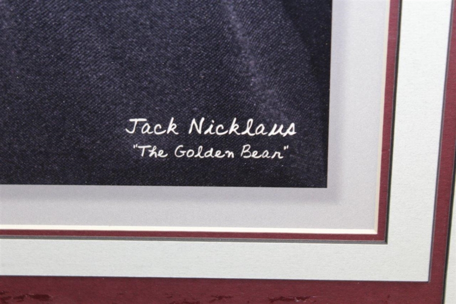 Jack Nicklaus Signed 'The Golden Bear' 16x20 B&W Matted Photo JSA ALOA
