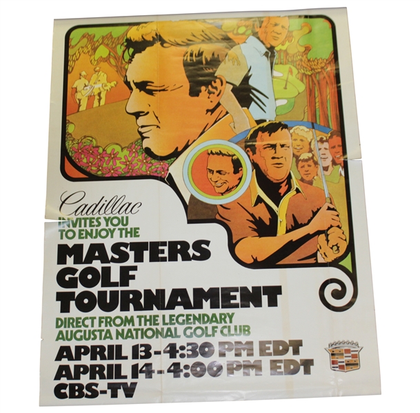 The Masters Tournament at Augusta National Golf Club Cadillac Arnold Palmer Poster