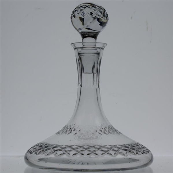 The Professional Golfer's Association of America Cut Glass Decanter with Stopper