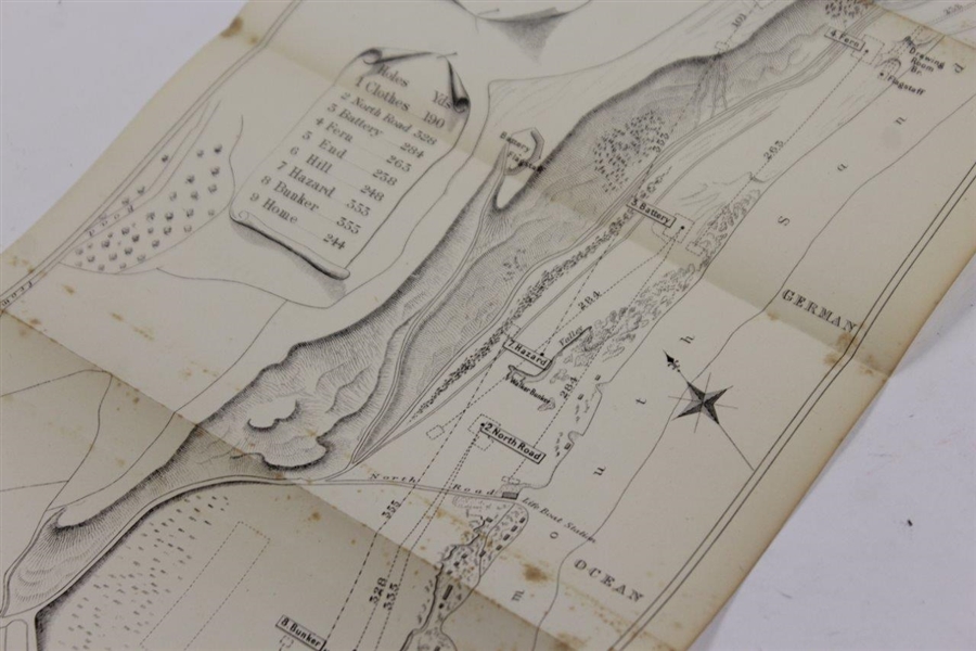 1884 Plan of the Golf Links of Alnmouth Map Drawn by Meiklejon & Engraved by Banks & Co. Edin