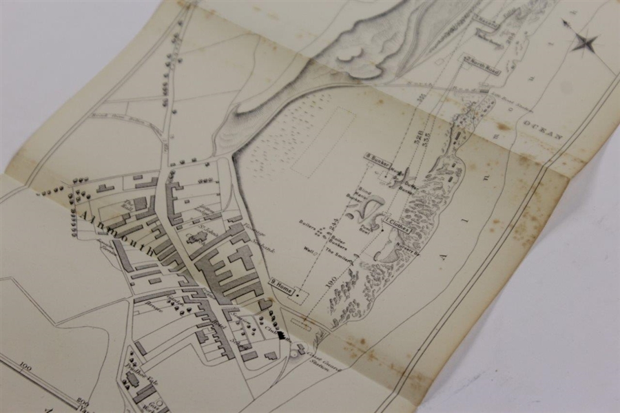 1884 Plan of the Golf Links of Alnmouth Map Drawn by Meiklejon & Engraved by Banks & Co. Edin