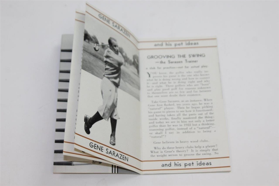 1932 'Gene Sarazen and His Pet Ideas' Booklet by Ernest Heitkamp
