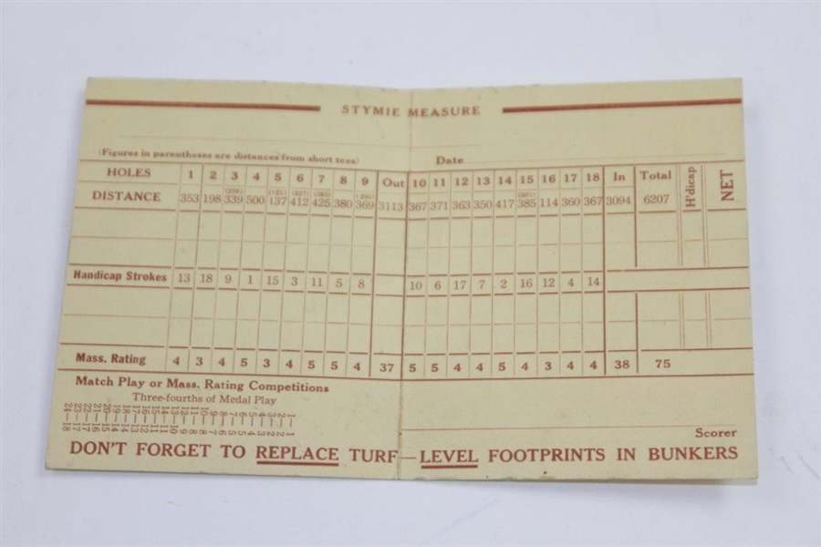 Three Early 1900's New England Scorecards - Belmont Springs, The Nashua CC, & Hoosic-Whisick Club