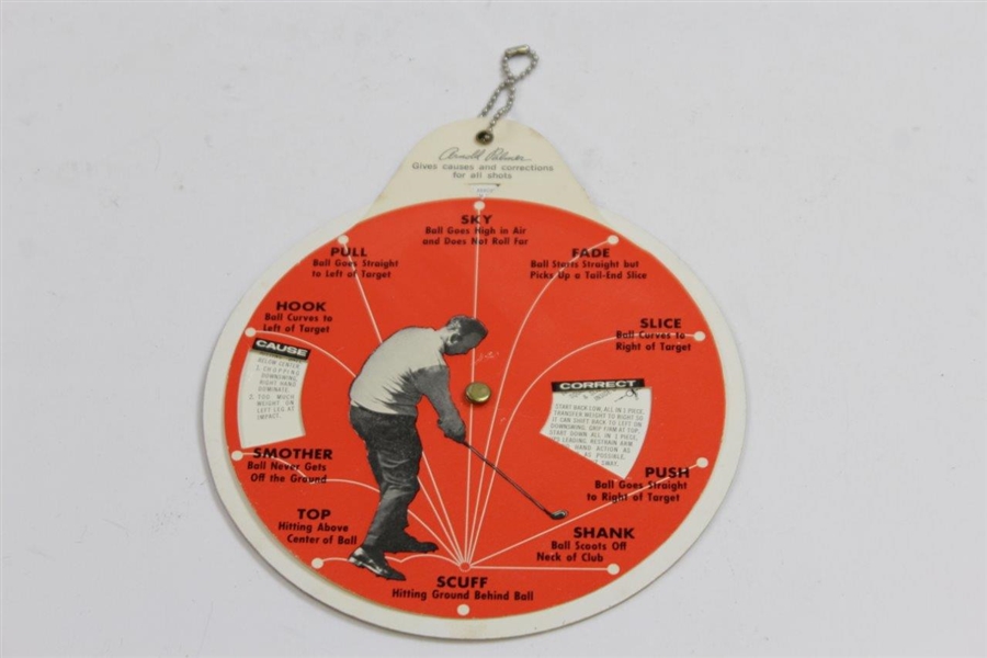 1966 'Team Up With Arnold Palmer' Golf Training Wheel Decision Maker Dial