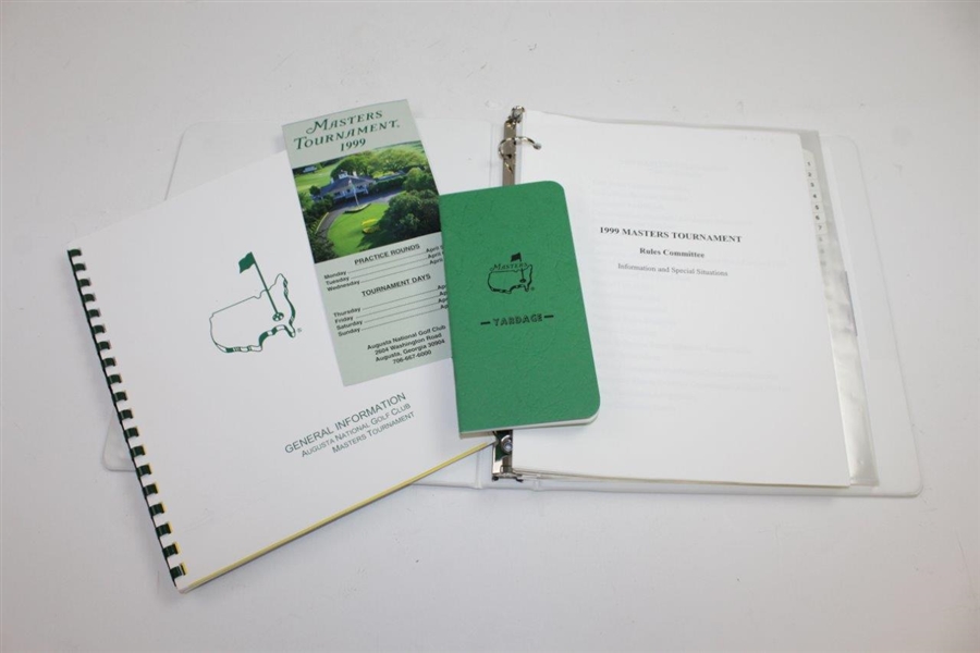 1998 Masters Tournament Rules Committee Binder