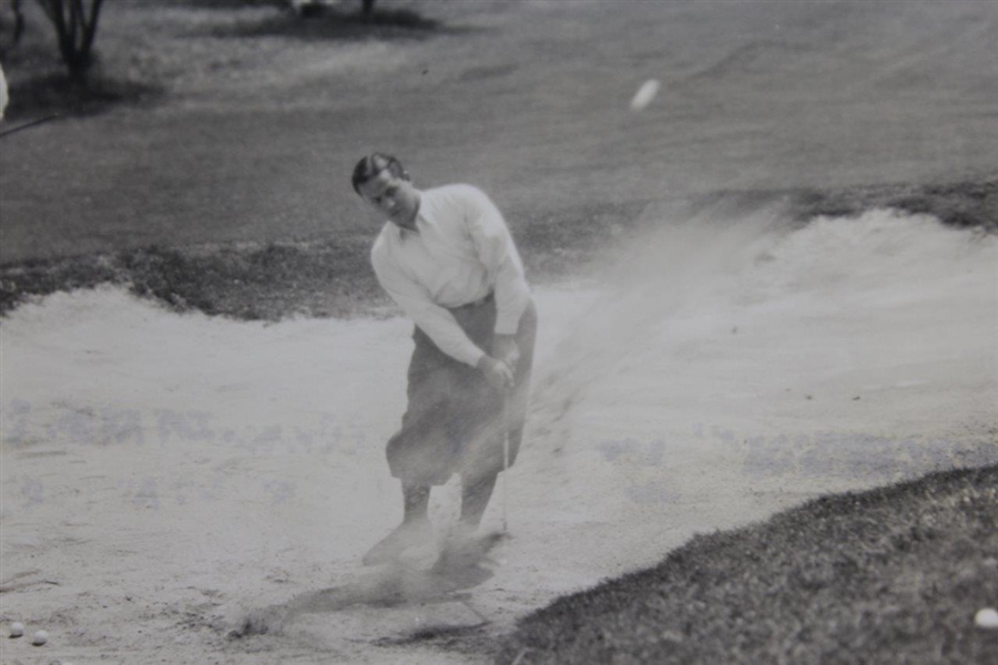 Original Bobby Jones in Vitaphone Corporation Presents 'How I Play Golf' B&W Photo - Bunker