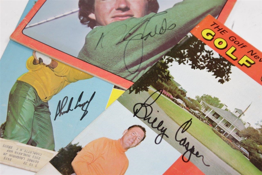 Nick Faldo, Billy Casper, & Charles Coody Signed 1970's Golf Magazines JSA ALOA