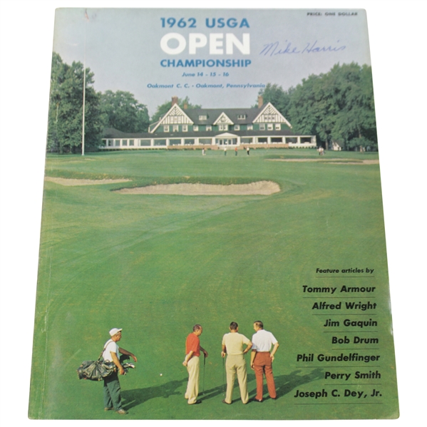 1962 US Open at Oakmont Country Club Official Program - Nicklaus First Major Win!