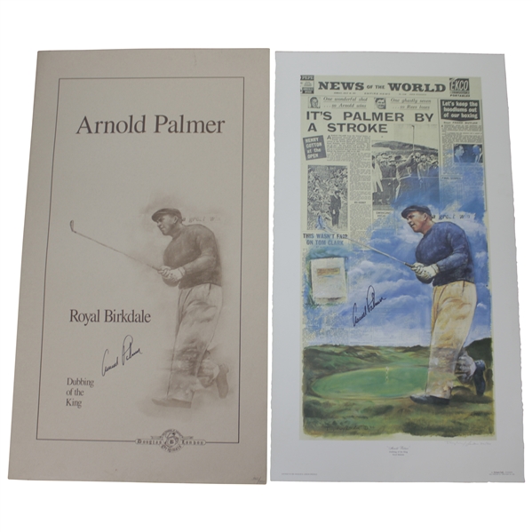 Arnold Palmer Twice Signed Ltd Ed 1994 Royal Birkdale Doug London Lithograph - Wayne Beck Collection JSA ALOA