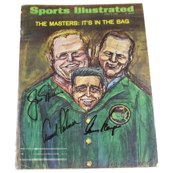 'Big 3' Palmer, Nicklaus, Player Signed 1966 Sports Illustrated Magazine - Wayne Beck Collection JSA ALOA
