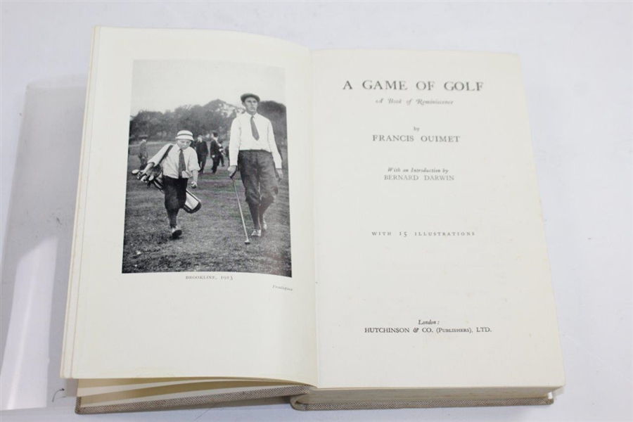 1933 'A Game of Golf' Book by Francis Ouimet