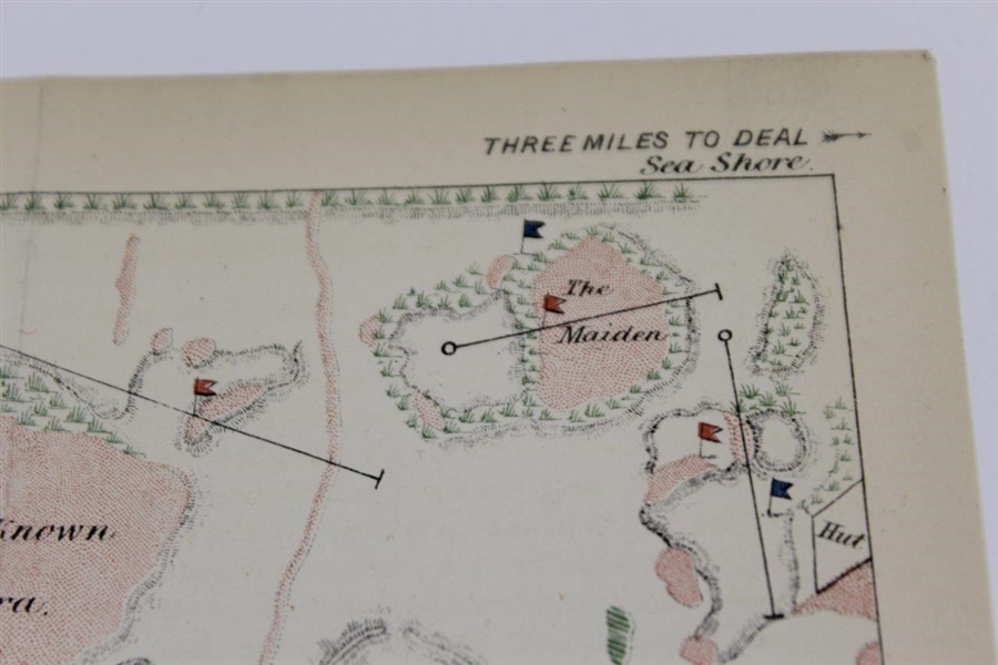 1880's Map of (Royal) St. Georges Golf Links Designed by W. Laidlow Purves - Mackenzie Revised Later