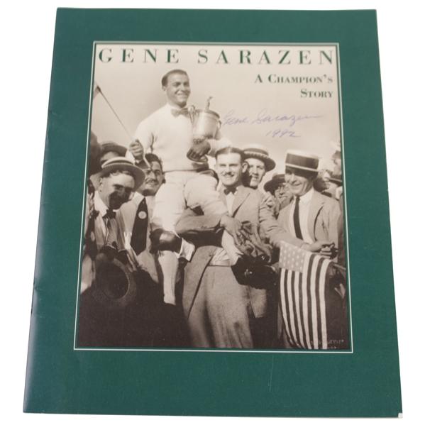 Gene Sarazen Signed 'Gene Sarazen: A Champion's Story' Book by Herbert Warren Wind JSA ALOA
