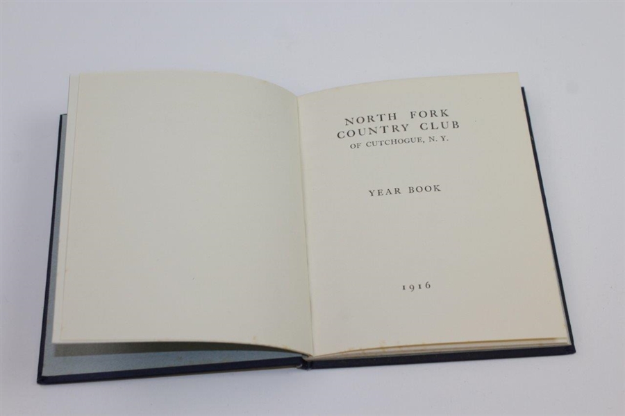'1916' North Shore Country Club of Clutchogue, N.Y. Club History Book