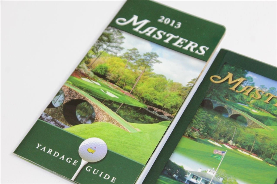 Four (4) Masters Tournament Official Yardage Guide Books - 1999, 2002, 2006, & 2013