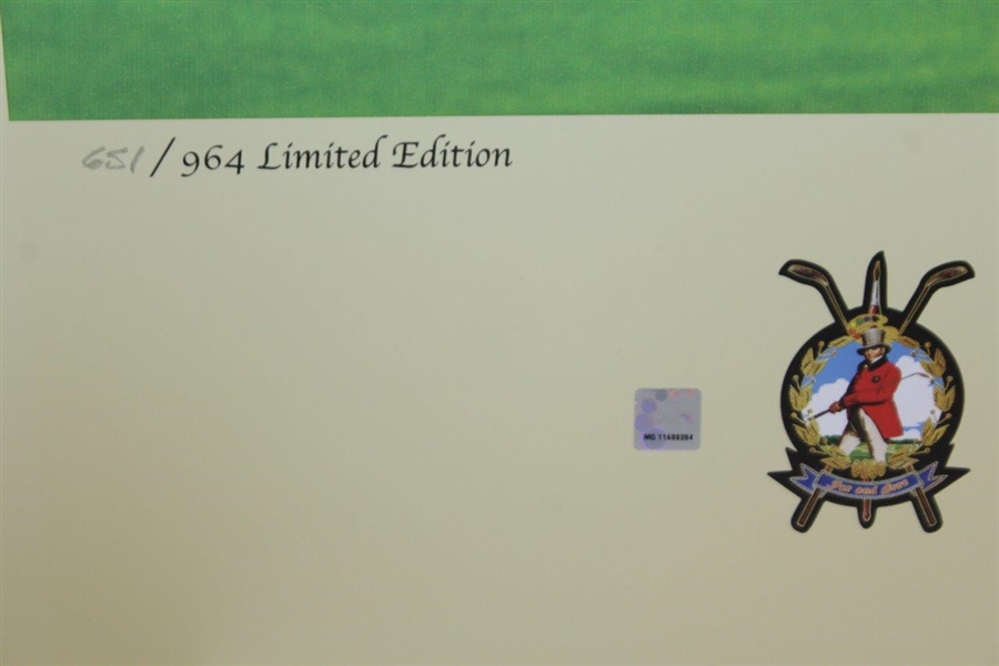 Ltd Ed 'The Final Putt' Lithograph Print by Artist Bill Purdom #651/964 with Certificate