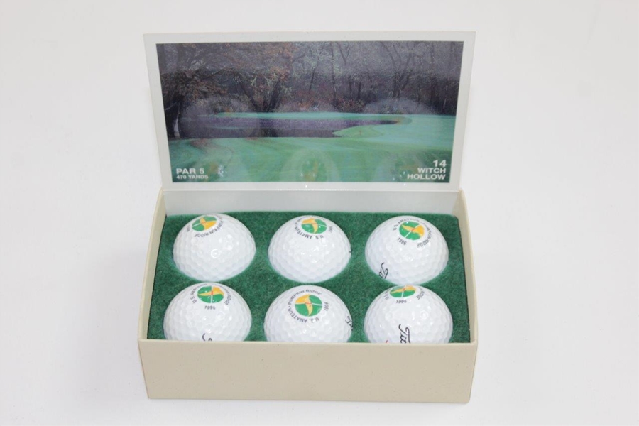 1996 US Amateur Championship at Pumpkin Ridge Half-Dozen Logo Golf Balls in Original Box - Tiger Win!