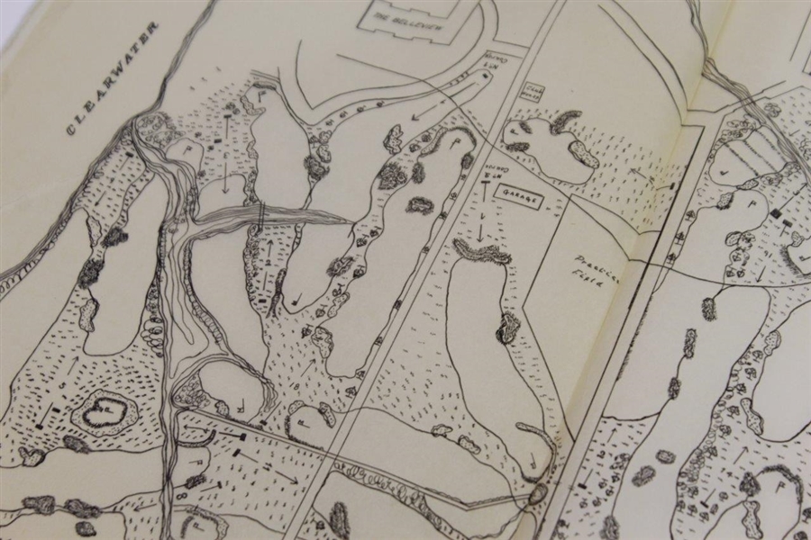 The Belleview Advertising Booklet with Fold Out Donald Ross 2-18 Hole Golf Course Plans