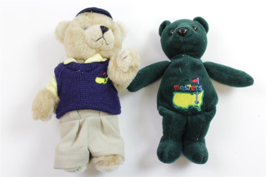 Twelve (12) Assorted Masters Souvenir Caddie Bears - 2000-2009