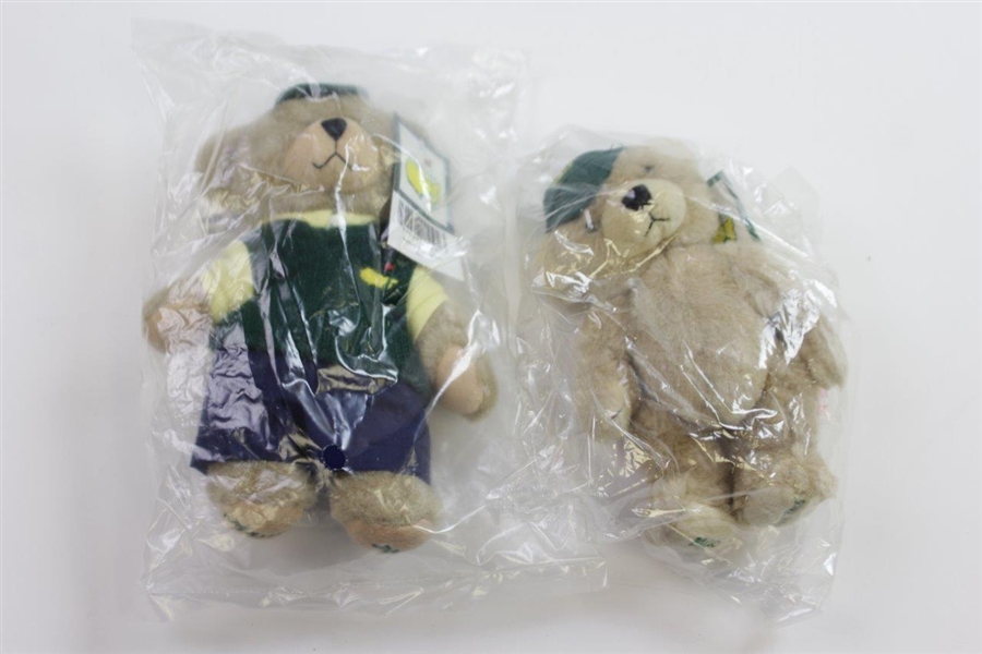 Twelve (12) Assorted Masters Souvenir Caddie Bears - 2000-2009
