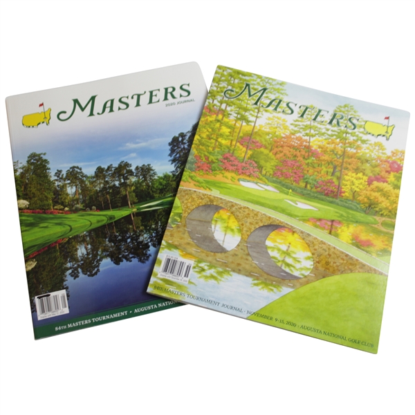Two Different Official 2020 Masters Tournament Journals - Spring Original & Fall Alternative
