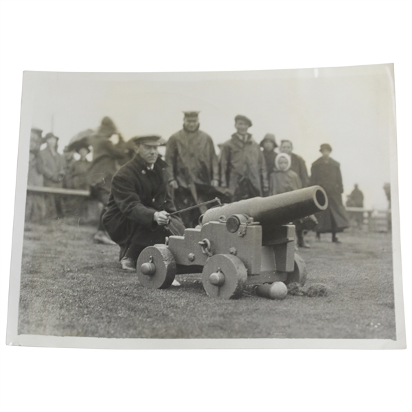 Prince of Wales at St. Andrews Captain of the R&A Announcement Gun Daily Mirror Photo - Victor Forbin Collection