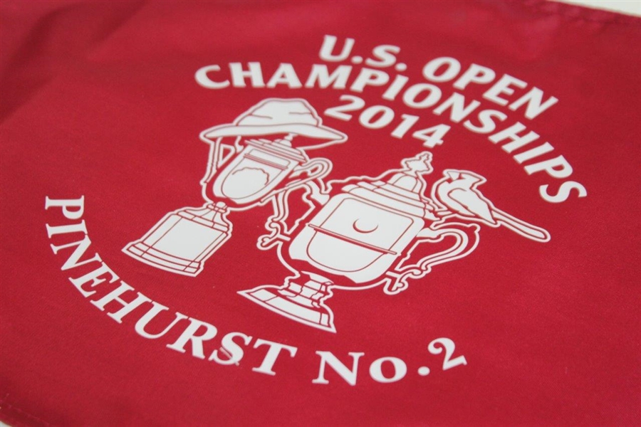 Twenty-Five 2014 US Open Championship at Pinehurst No. 2 Dual Logo Red Screen Flags (25)