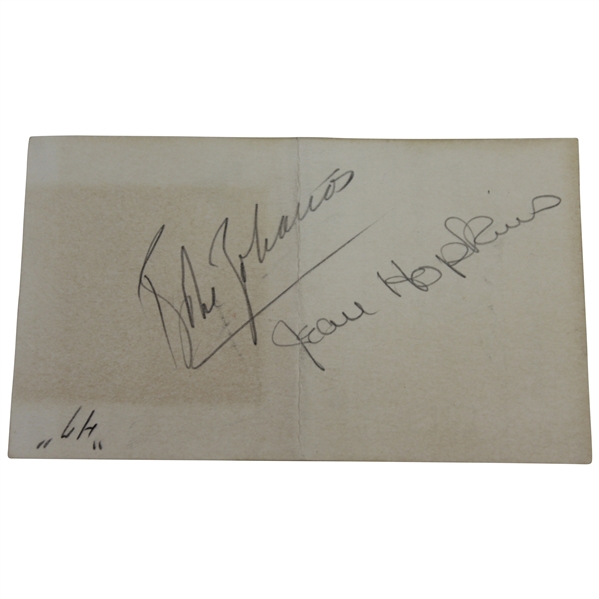 Babe Zaharias, Jean Hokpins, & Lawson Little Signed 1947 Caddie Card JSA ALOA