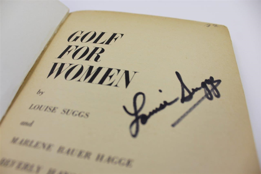 Lot of 3 Louise Suggs Signed Golf Books