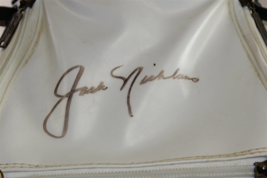 Arnold Palmer & Jack Nicklaus Signed MacGregor Green/White Full Size Tour Bag BECKETT #A13749
