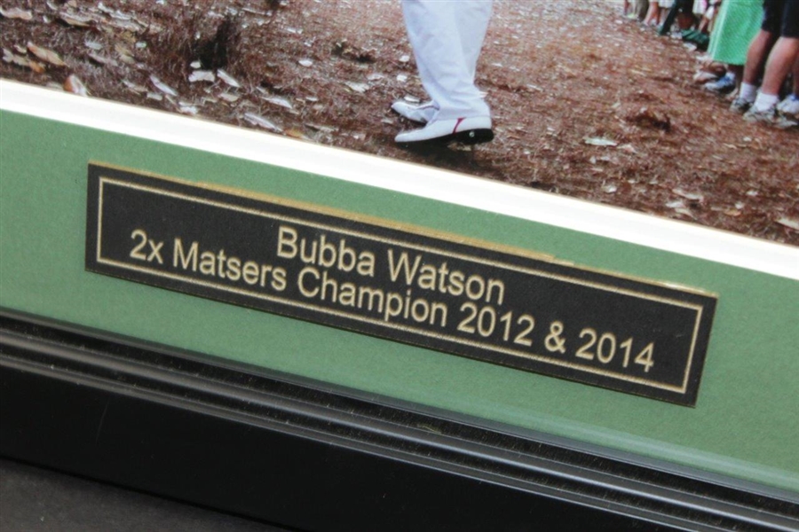 Bubba Watson Signed Pine Needles Recovery Shot Photo Display - Framed JSA ALOA