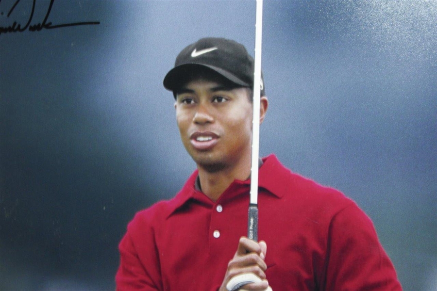 Tiger Woods Signed Ltd Ed 24/100 'Top Ten Shots' UDA Photo 8 - Come Back at Pebble - Framed BAJ28841