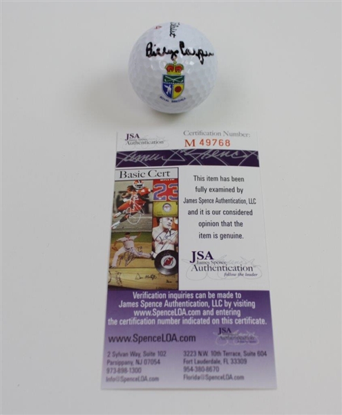 Billy Casper Signed Titleist Royal Birkdale Golf Ball JSA#M49768