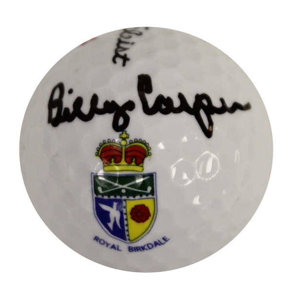 Billy Casper Signed Titleist Royal Birkdale Golf Ball JSA#M49768