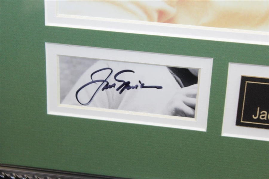 Arnold Palmer & Jack Nicklaus Signed Cuts with 'Friends for Life' Photo Display - Framed JSA ALOA
